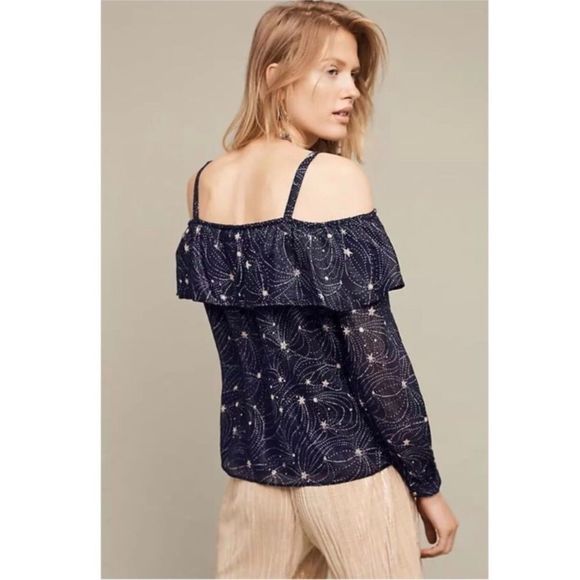 Floreat Starlit Off-the-Shoulder Blouse NWT M - Picture 7 of 8